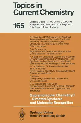 Weber |  Supramolecular Chemistry I - Directed Synthesis and Molecular Recognition | Buch |  Sack Fachmedien