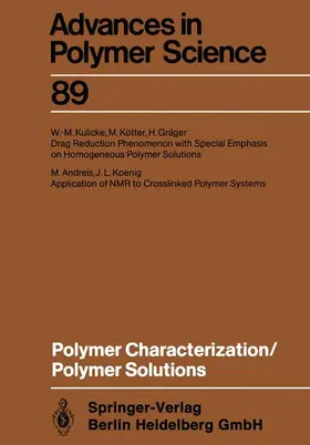  Polymer Characterization/Polymer Solutions | Buch |  Sack Fachmedien