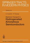 Thomas / Overhof |  Electronic Transport in Hydrogenated Amorphous Semiconductors | Buch |  Sack Fachmedien