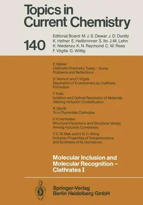 Weber |  Molecular Inclusion and Molecular Recognition - Clathrates I | Buch |  Sack Fachmedien