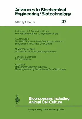  Bioprocesses Including Animal Cell Culture | Buch |  Sack Fachmedien