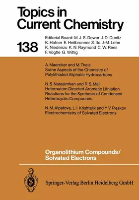  Organolithium Compounds/Solvated Electrons | Buch |  Sack Fachmedien