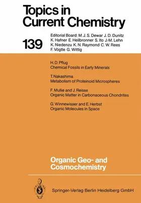  Organic Geo- and Cosmochemistry | Buch |  Sack Fachmedien