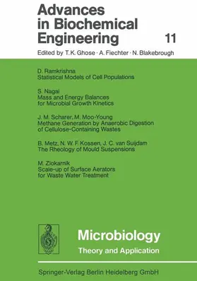 Ghose / Blakebrough / Fiechter |  Advances in Biochemical Engineering | Buch |  Sack Fachmedien