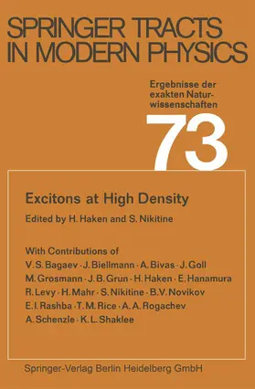 Haken / Nikitine |  Excitons at High Density | Buch |  Sack Fachmedien