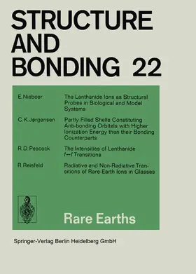 Nieboer / Reisfeld / Jørgensen | Rare Earths | Buch | 978-3-662-15534-9 | sack.de