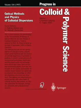  Optical Methods and Physics of Colloidal Dispersions | Buch |  Sack Fachmedien