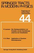 Höhler |  Springer Tracts in Modern Physics | Buch |  Sack Fachmedien