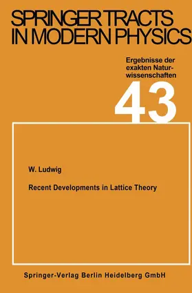 Ludwig |  Recent Developments in Lattice Theory | Buch |  Sack Fachmedien