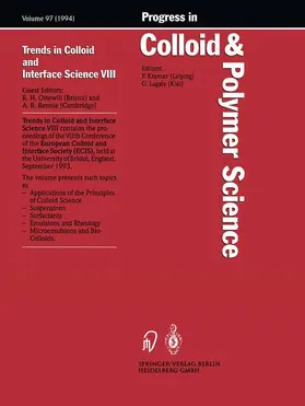  Trends in Colloid and Interface Science VIII | Buch |  Sack Fachmedien