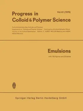 Müller / Weiss |  Emulsions | Buch |  Sack Fachmedien