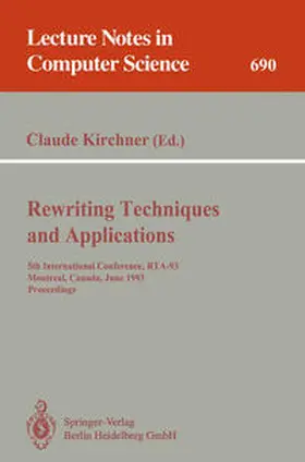 Kirchner |  Rewriting Techniques and Applications | eBook | Sack Fachmedien