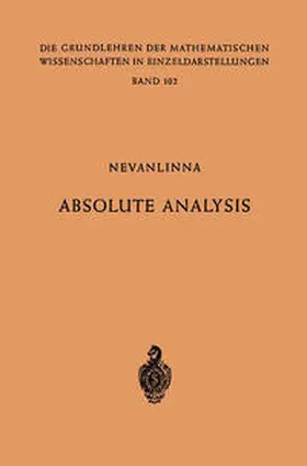 Nevanlinna |  Absolute Analysis | eBook | Sack Fachmedien