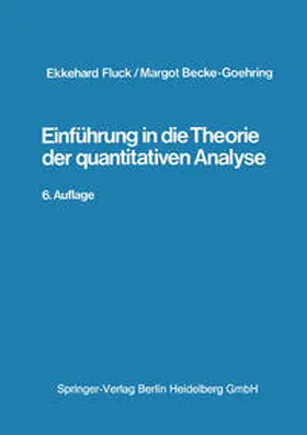 Fluck / Becke-Goehring | Einführung in die Theorie der qualitativen Analyse | E-Book | www.sack.de