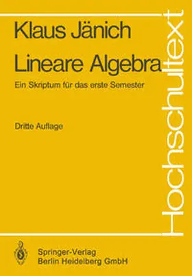 Jänich |  Lineare Algebra | eBook | Sack Fachmedien