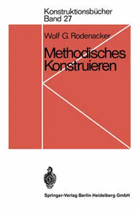 Rodenacker |  Methodisches Konstruieren | eBook | Sack Fachmedien