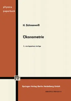 Schneeweiß |  Ökonometrie | eBook | Sack Fachmedien