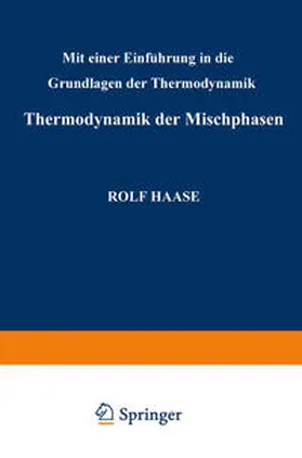 Haase |  Thermodynamik der Mischphasen | eBook | Sack Fachmedien