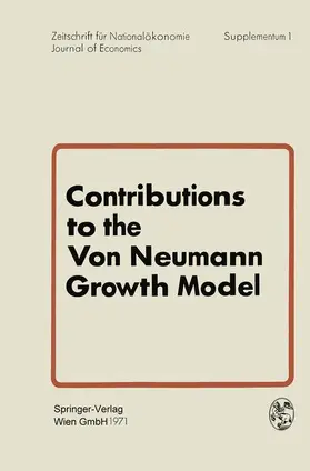 Bruckmann / Weber |  Contributions to the Von Neumann Growth Model | Buch |  Sack Fachmedien