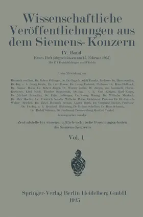 von Boul / Jaeger / Fellinger |  Wissenschaftliche Veröffentlichungen aus dem Siemens-Konzern | Buch |  Sack Fachmedien