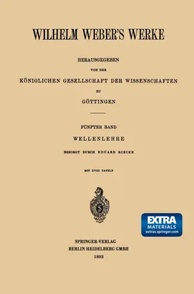 Weber |  Wilhelm Weber's Werke | Buch |  Sack Fachmedien