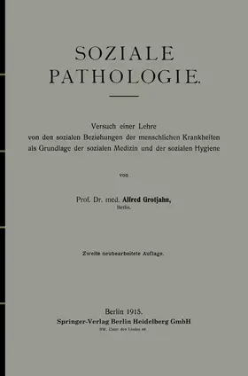 Grotjahn |  Soziale Pathologie | Buch |  Sack Fachmedien