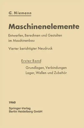 Niemann / Winter / Höhn |  Maschinenelemente | Buch |  Sack Fachmedien