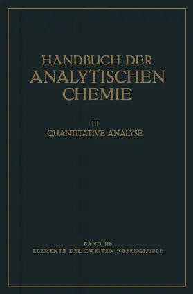 Fresenius / Funk / Jander |  Elemente der Zweiten Nebengruppe | Buch |  Sack Fachmedien