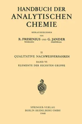 Schmitz-DuMont / Tomíc?ek / von Stackelberg |  Elemente der Sechsten Gruppe | Buch |  Sack Fachmedien