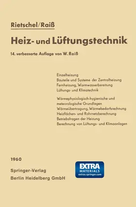 Rietschel / Raiss / Roedler |  H. Rietschels Lehrbuch der Heiz- und Lüftungstechnik | Buch |  Sack Fachmedien