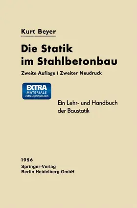 Beyer |  Die Statik im Stahlbetonbau | Buch |  Sack Fachmedien