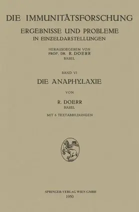 Doerr |  Die Anaphylaxie | Buch |  Sack Fachmedien