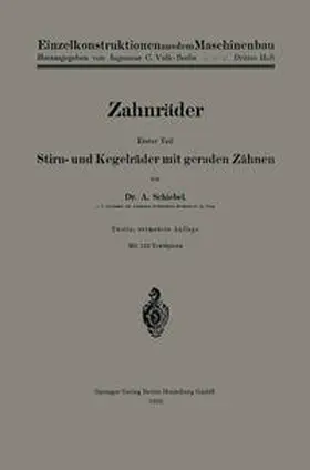 Schiebel |  Zahnräder | eBook | Sack Fachmedien