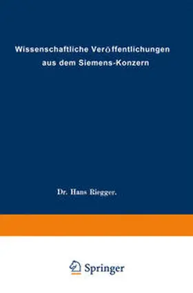 Abeldorff / Ahrberg / Fischer |  Wissenschaftliche Veröffentlichungen aus dem Siemens-Konzern | eBook | Sack Fachmedien
