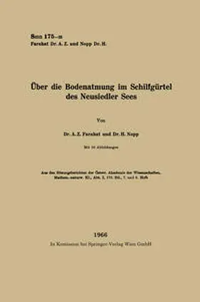 Farahat / Nopp |  Über die Bodenatmung im Schilfgürtel des Neusiedler Sees | eBook | Sack Fachmedien
