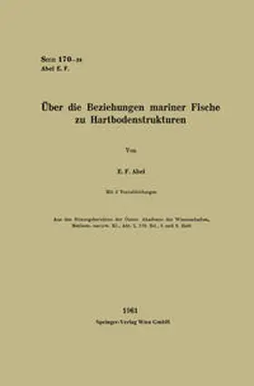 Abel |  Über die Beziehungen mariner Fische zu Hartbodenstrukturen | eBook | Sack Fachmedien