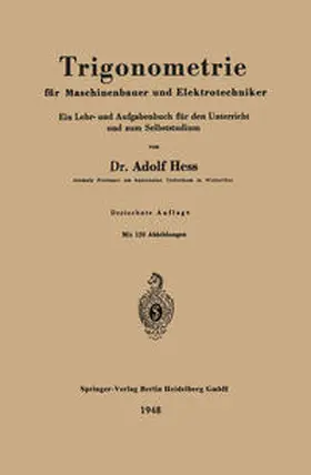 Hess |  Trigonometrie für Maschinenbauer und Elektrotechniker | eBook | Sack Fachmedien