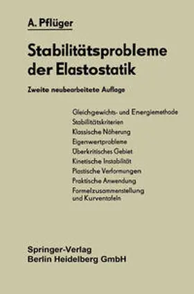 Pflüger |  Stabilitätsprobleme der Elastostatik | eBook | Sack Fachmedien