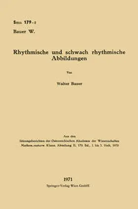 Bauer |  Rhythmische und schwach rhythmische Abbildungen | eBook | Sack Fachmedien