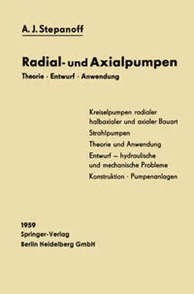Stepanoff / Haltmeier |  Radial- und Axialpumpen | eBook | Sack Fachmedien