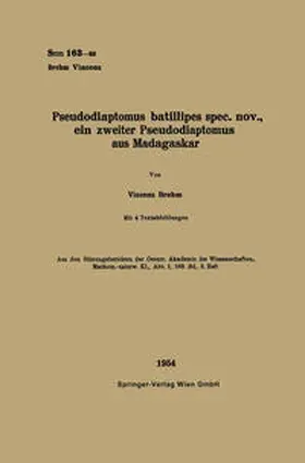 Brehm |  Pseudodiaptomus batillipes spec. nov., ein zweiter Pseudodiaptomus aus Madagaskar | eBook | Sack Fachmedien