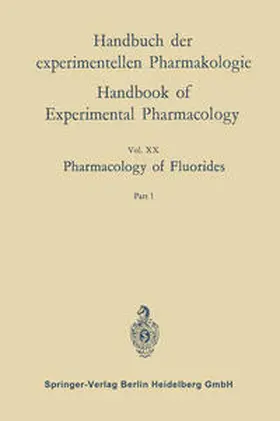 Alther |  Pharmacology of Fluorides | eBook | Sack Fachmedien