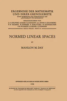 Day |  Normed Linear Spaces | eBook | Sack Fachmedien