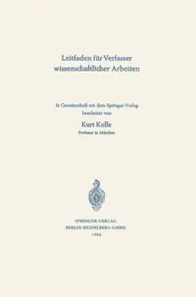  Leitfaden für Verfasser wissenschaftlicher Arbeiten | eBook | Sack Fachmedien