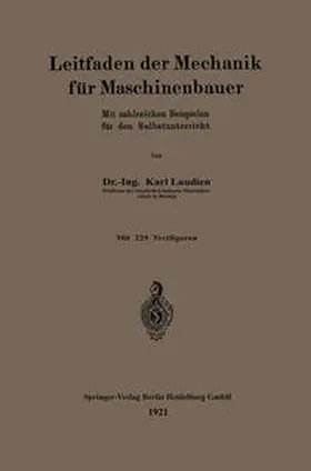 Laudien |  Leitfaden der Mechanik für Maschinenbauer | eBook | Sack Fachmedien