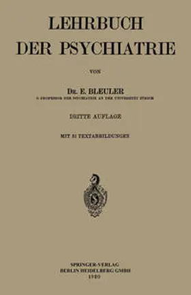 Bleuler |  Lehrbuch der Psychiatrie | eBook | Sack Fachmedien