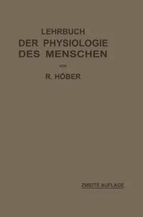 Höber |  Lehrbuch der Physiologie des Menschen | eBook | Sack Fachmedien