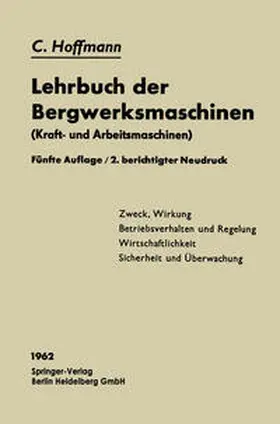 Hoffmann |  Lehrbuch der Bergwerksmaschinen | eBook | Sack Fachmedien