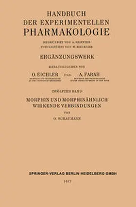 Schaumann / Bock / Born |  Morphin und Morphinähnlich Wirkende Verbindungen | eBook | Sack Fachmedien