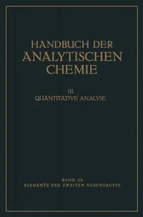 Fresenius / Funk / Jander |  Elemente der Zweiten Nebengruppe | eBook | Sack Fachmedien